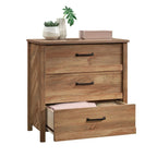 3-Drawer Chest with Herringbone Side Panels
