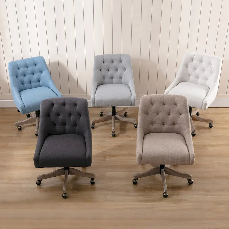 360° Swivel Shell Chair with Adjustable Height for Living Room