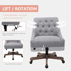 360° Swivel Shell Chair with Adjustable Height for Living Room
