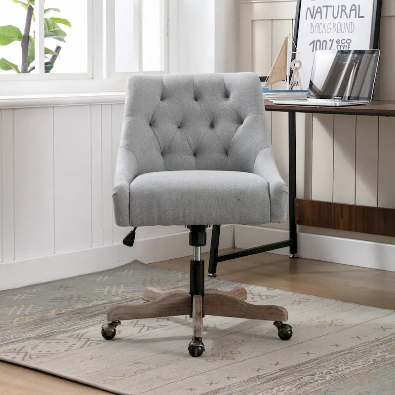 360° Swivel Shell Chair with Adjustable Height for Living Room