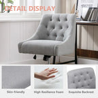 360° Swivel Shell Chair with Adjustable Height for Living Room
