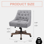 360° Swivel Shell Chair with Adjustable Height for Living Room