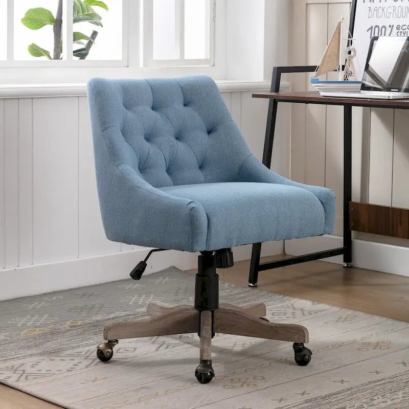 360° Swivel Shell Chair with Adjustable Height for Living Room