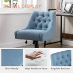 360° Swivel Shell Chair with Adjustable Height for Living Room