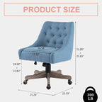 360° Swivel Shell Chair with Adjustable Height for Living Room