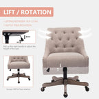 360° Swivel Shell Chair with Adjustable Height for Living Room