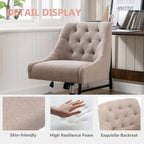 360° Swivel Shell Chair with Adjustable Height for Living Room