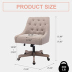 360° Swivel Shell Chair with Adjustable Height for Living Room