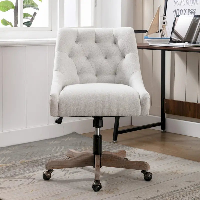 360° Swivel Shell Chair with Adjustable Height for Living Room