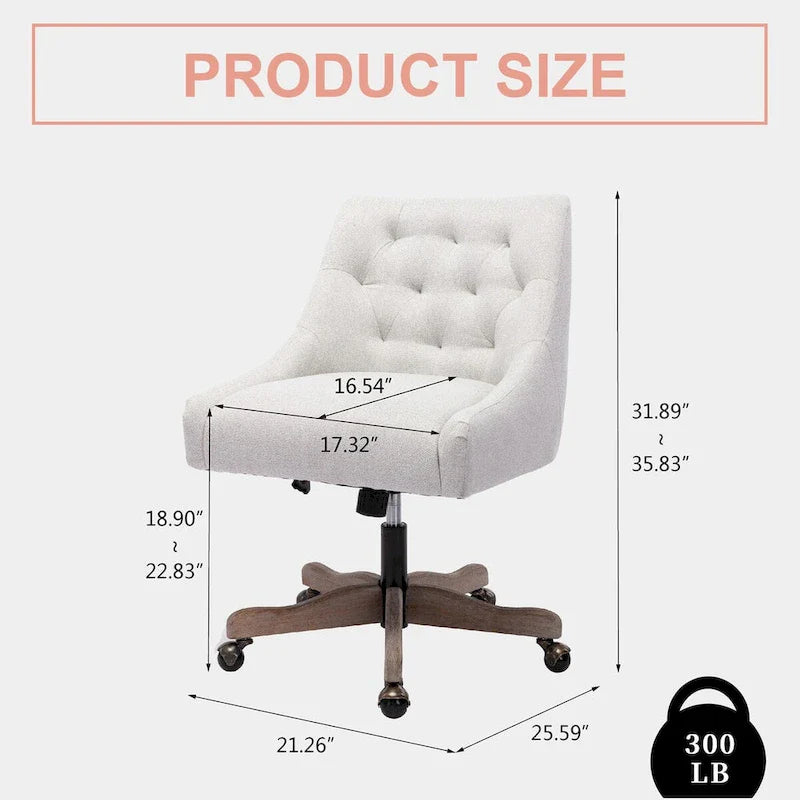360° Swivel Shell Chair with Adjustable Height for Living Room