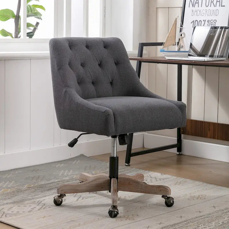 360° Swivel Shell Chair with Adjustable Height for Living Room