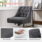 360° Swivel Shell Chair with Adjustable Height for Living Room