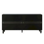 Storage Cabinet with Carved Symmetrical Door Design