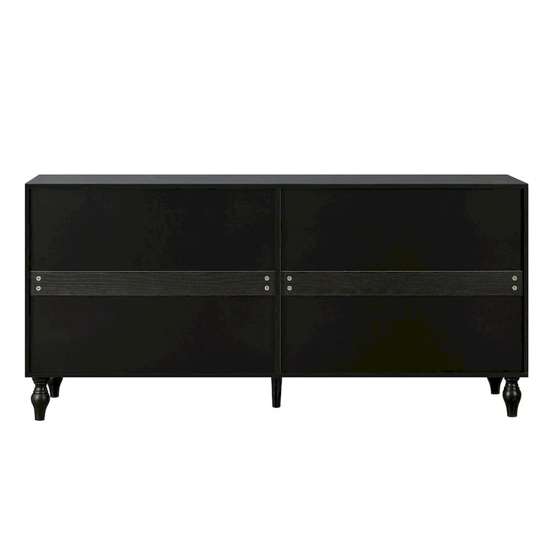 Storage Cabinet with Carved Symmetrical Door Design