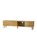 70 Mid-Century TV Media Console with 3-Door Storage