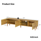 70 Mid-Century TV Media Console with 3-Door Storage